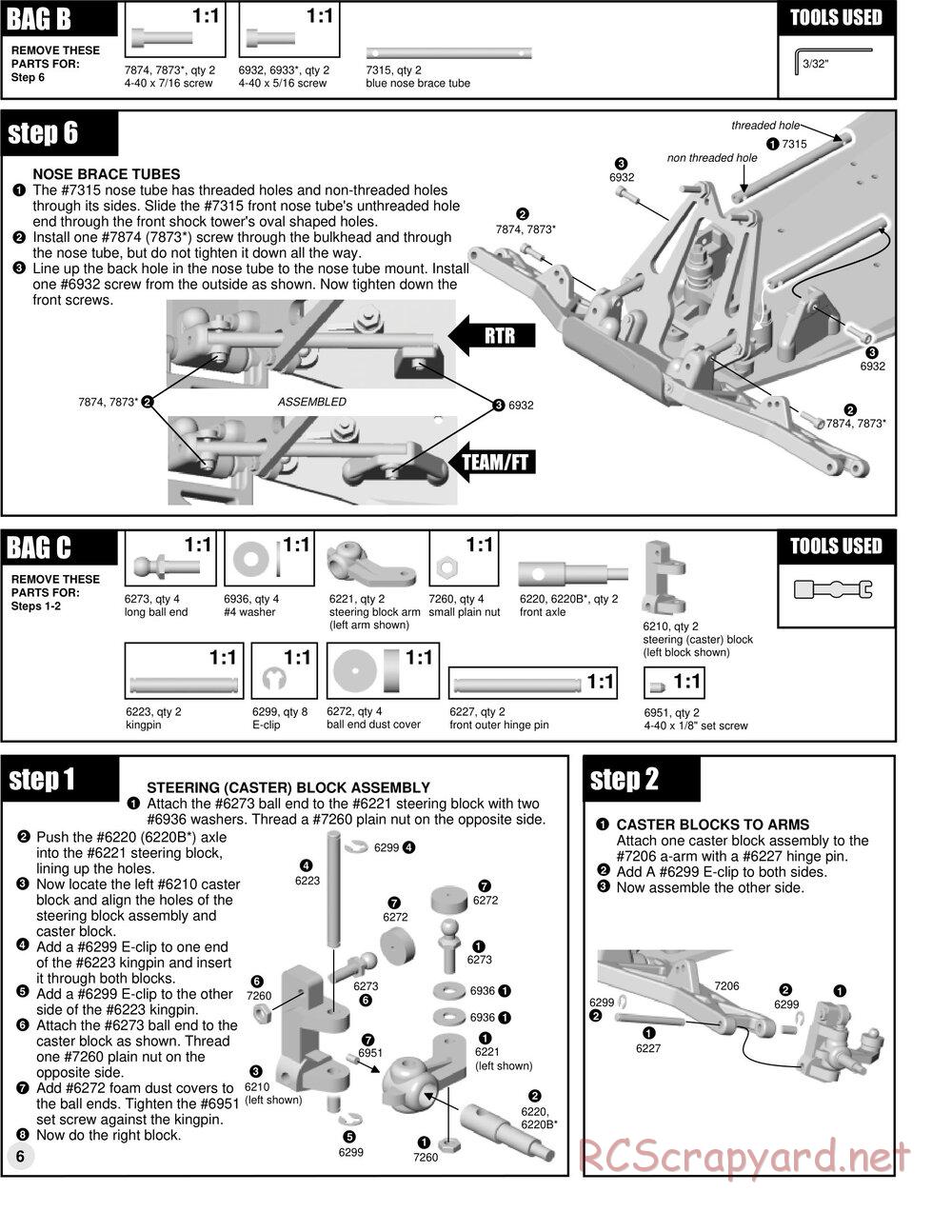 Team Associated - RC10GT Team Built - Manual - Page 6