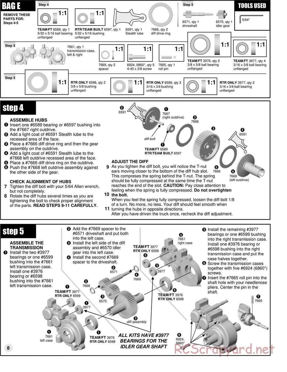 Team Associated - RC10GT Team Built - Manual - Page 8