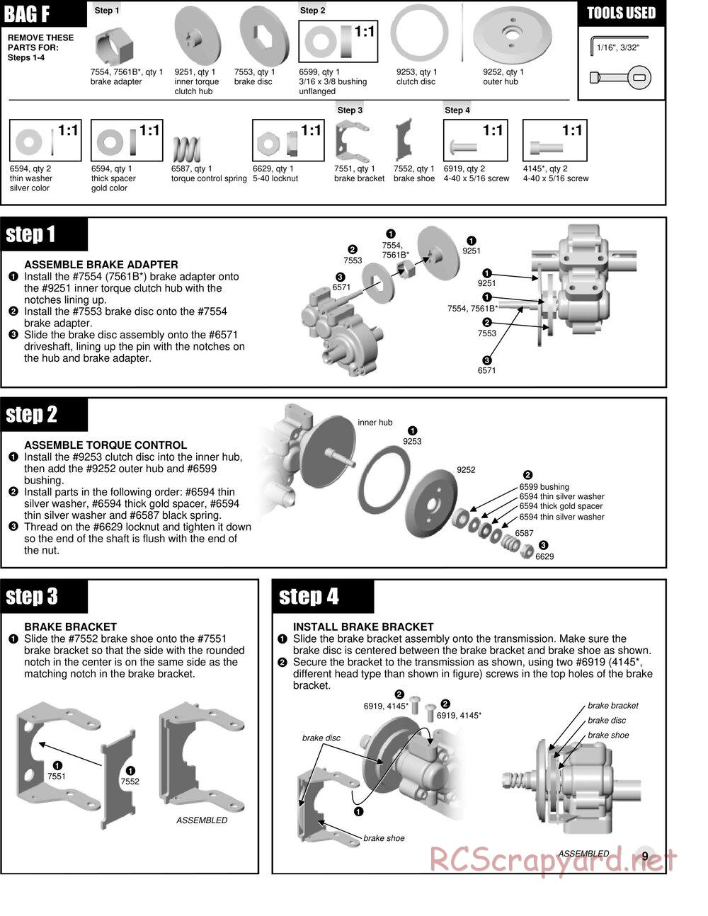 Team Associated - RC10GT Team Built - Manual - Page 9