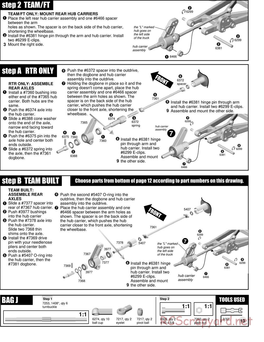 Team Associated - RC10GT Team Built - Manual - Page 13
