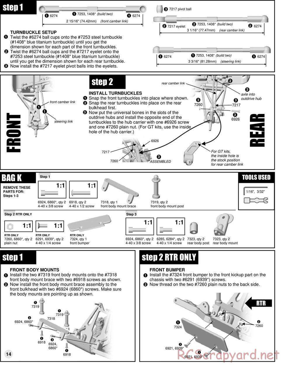 Team Associated - RC10GT Team Built - Manual - Page 14