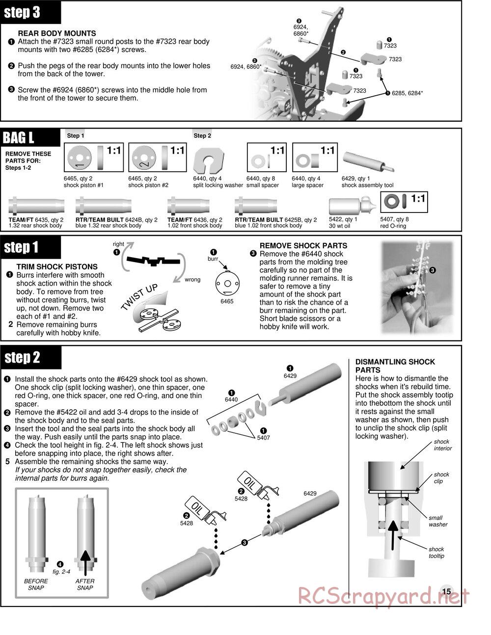 Team Associated - RC10GT Team Built - Manual - Page 15