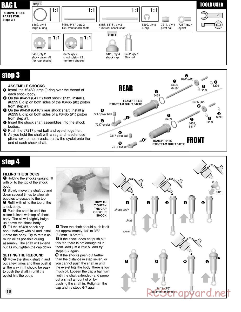 Team Associated - RC10GT Team Built - Manual - Page 16