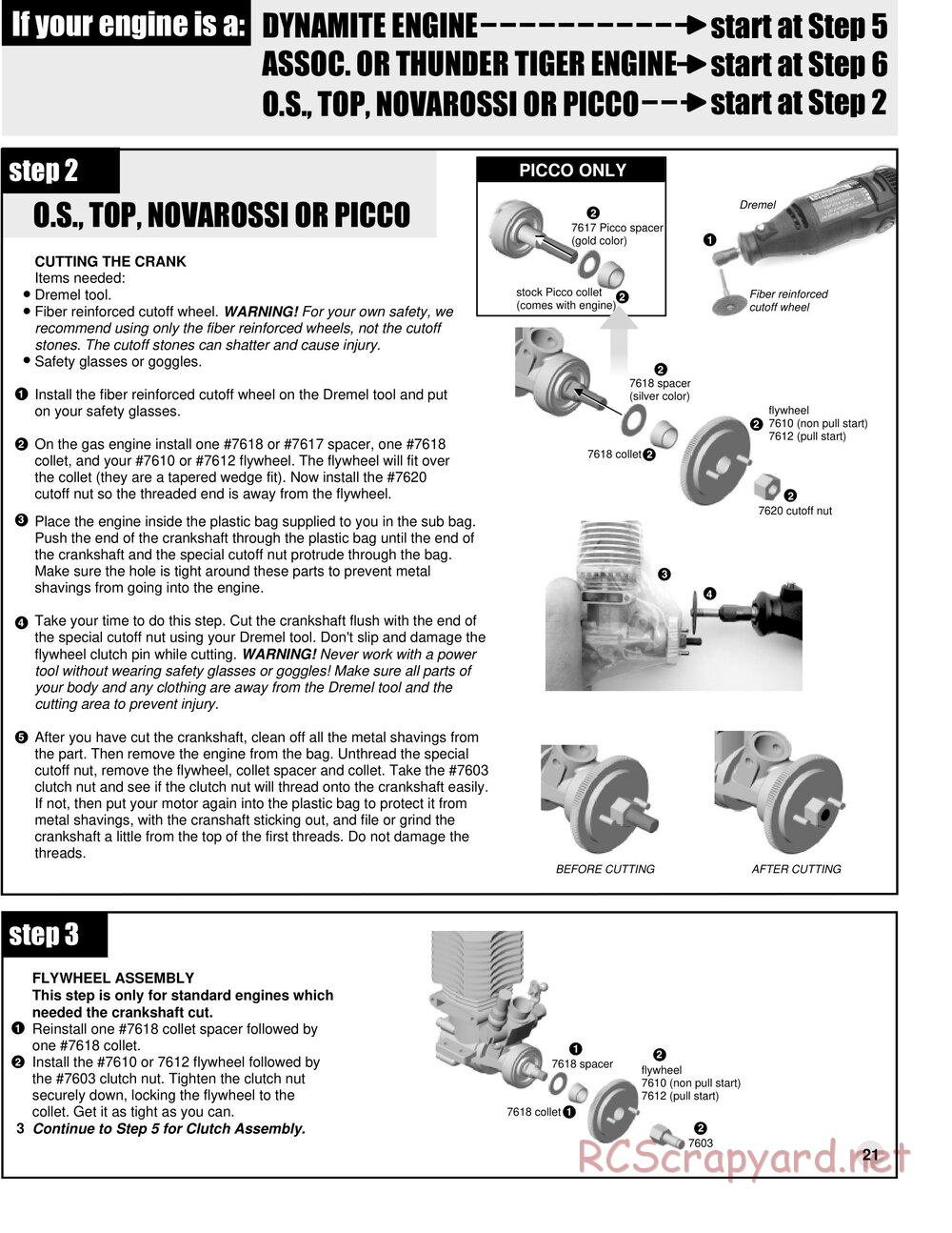 Team Associated - RC10GT Team Built - Manual - Page 21