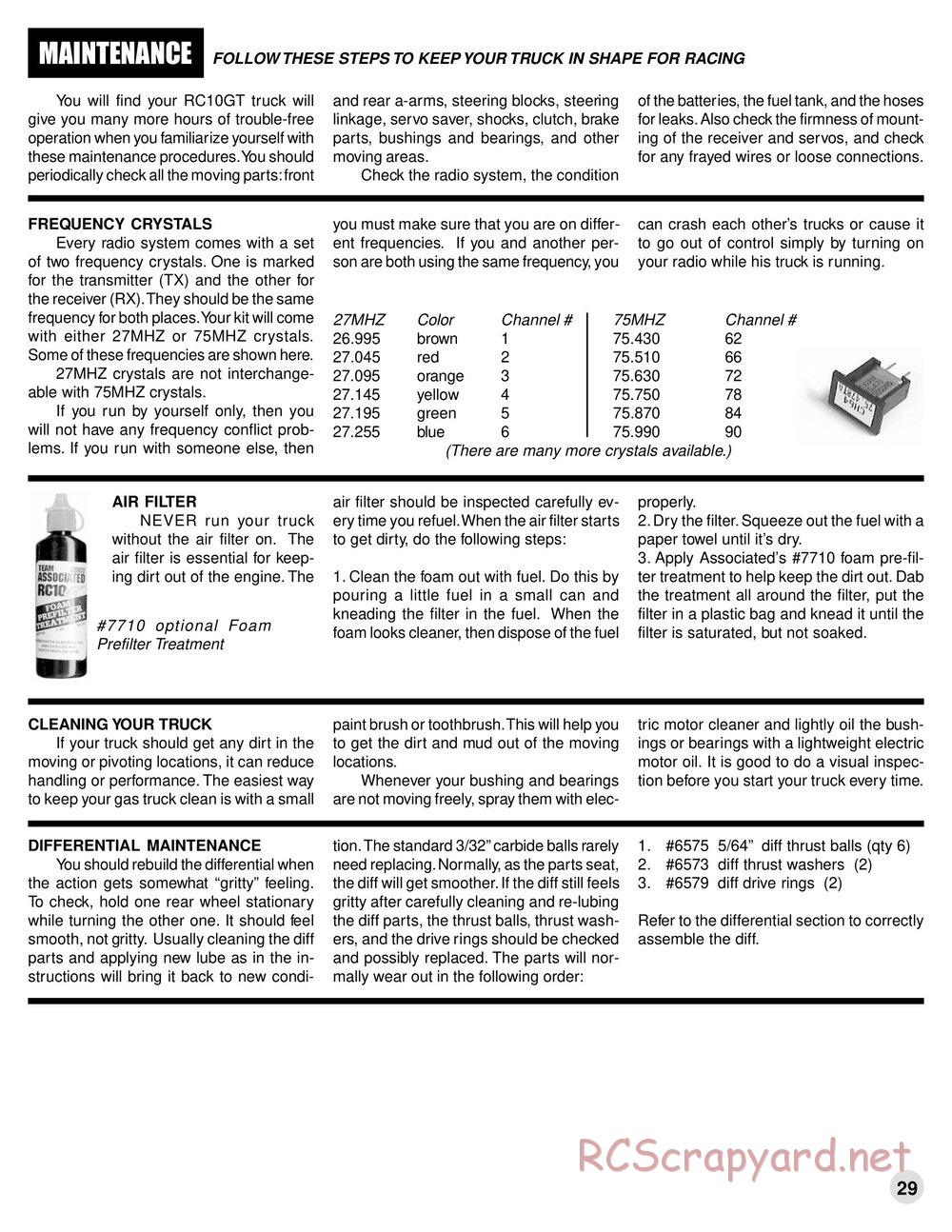 Team Associated - RC10GT Team Built - Manual - Page 31