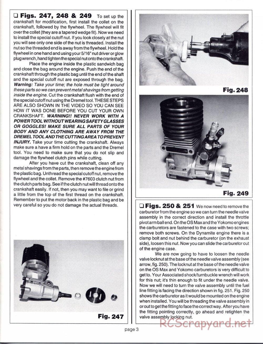 Team Associated - RC10GT (1993) - Motor Installation Manual - Page 3