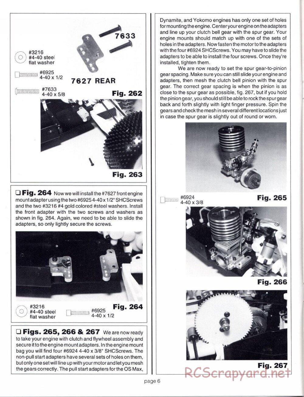 Team Associated - RC10GT (1993) - Motor Installation Manual - Page 6