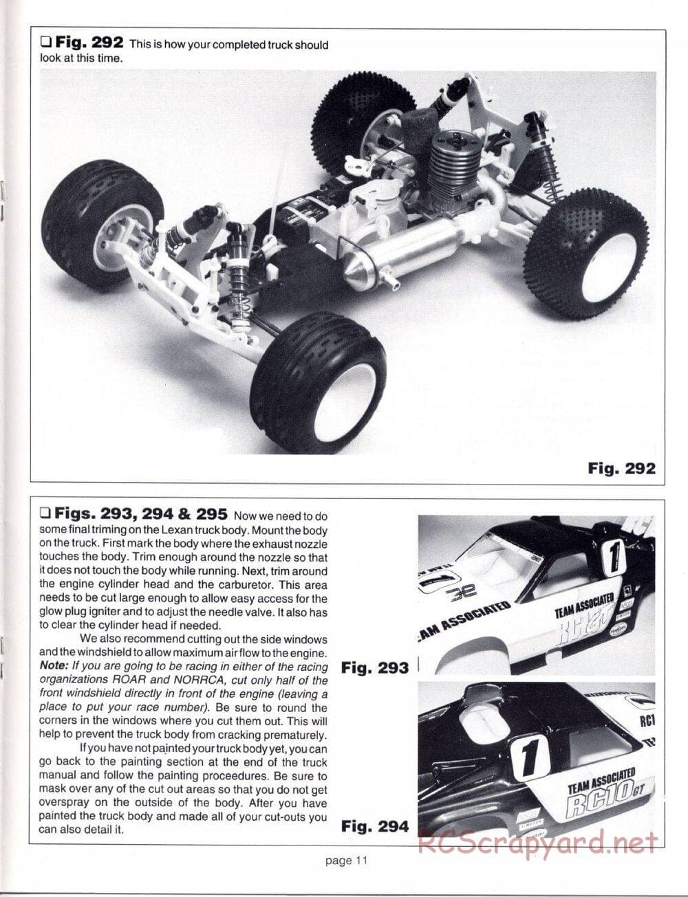 Team Associated - RC10GT (1993) - Motor Installation Manual - Page 11