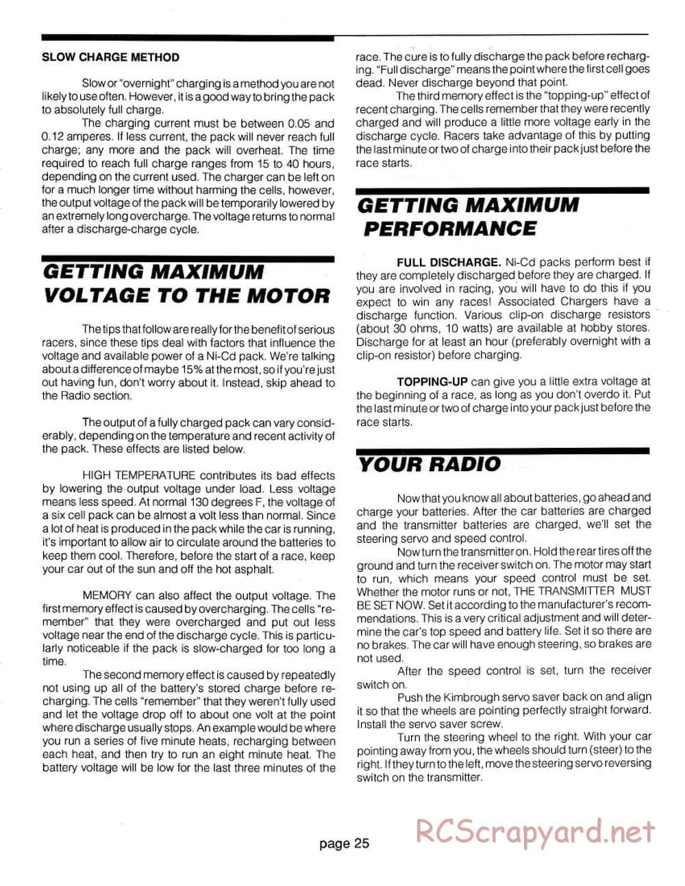 Team Associated - RC10L - Manual - Page 25