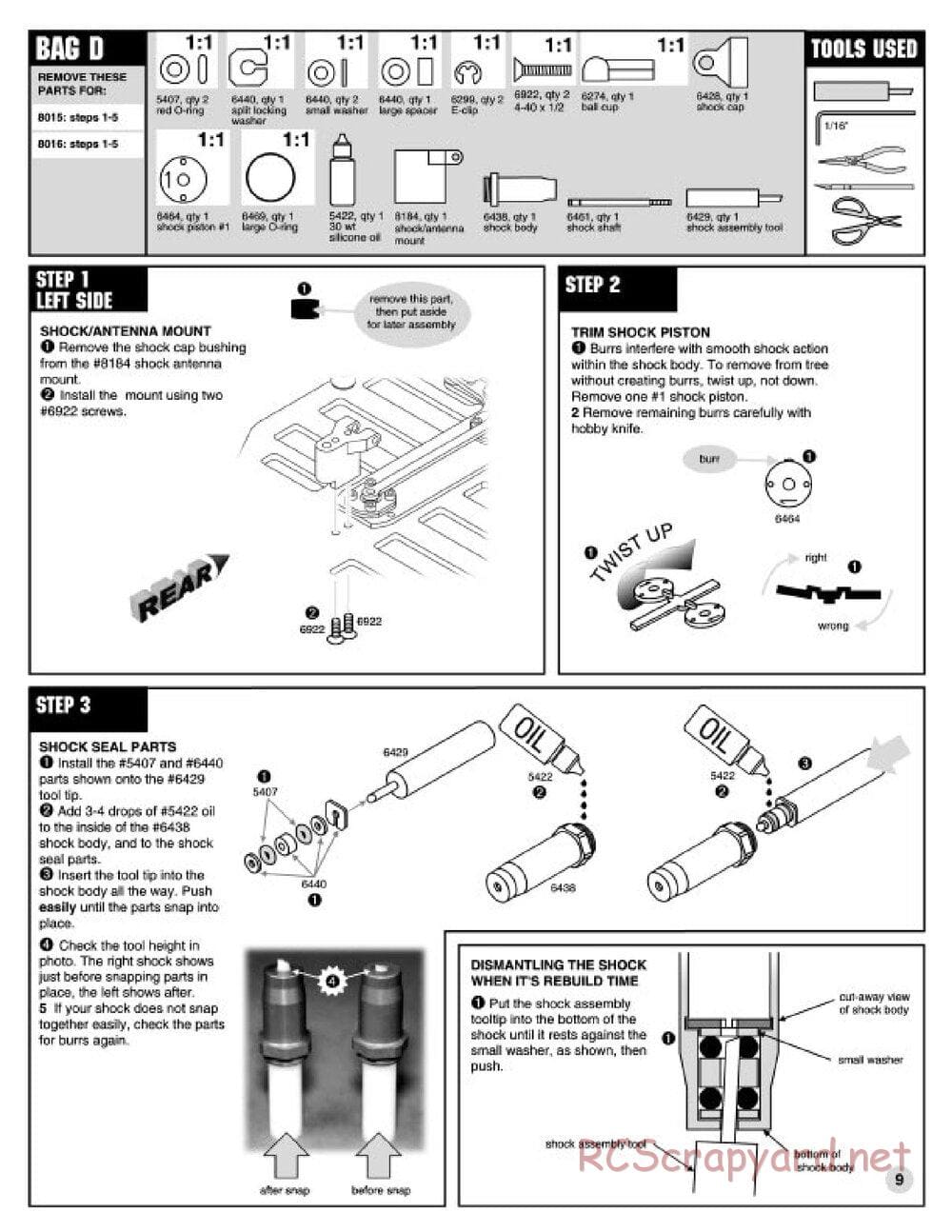 Team Associated - RC10L2 - Manual - Page 8