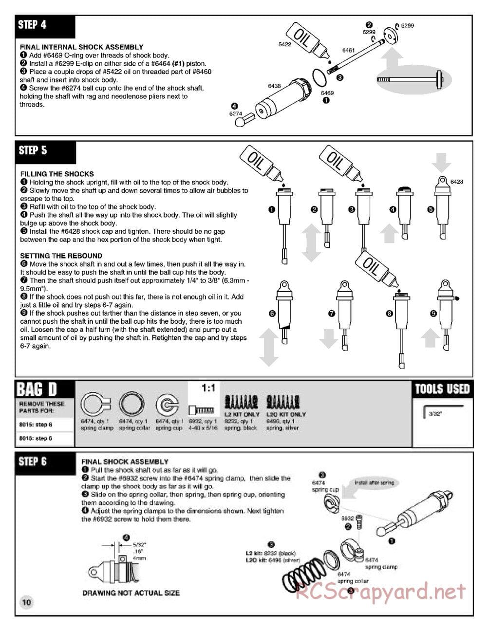Team Associated - RC10L2 - Manual - Page 9