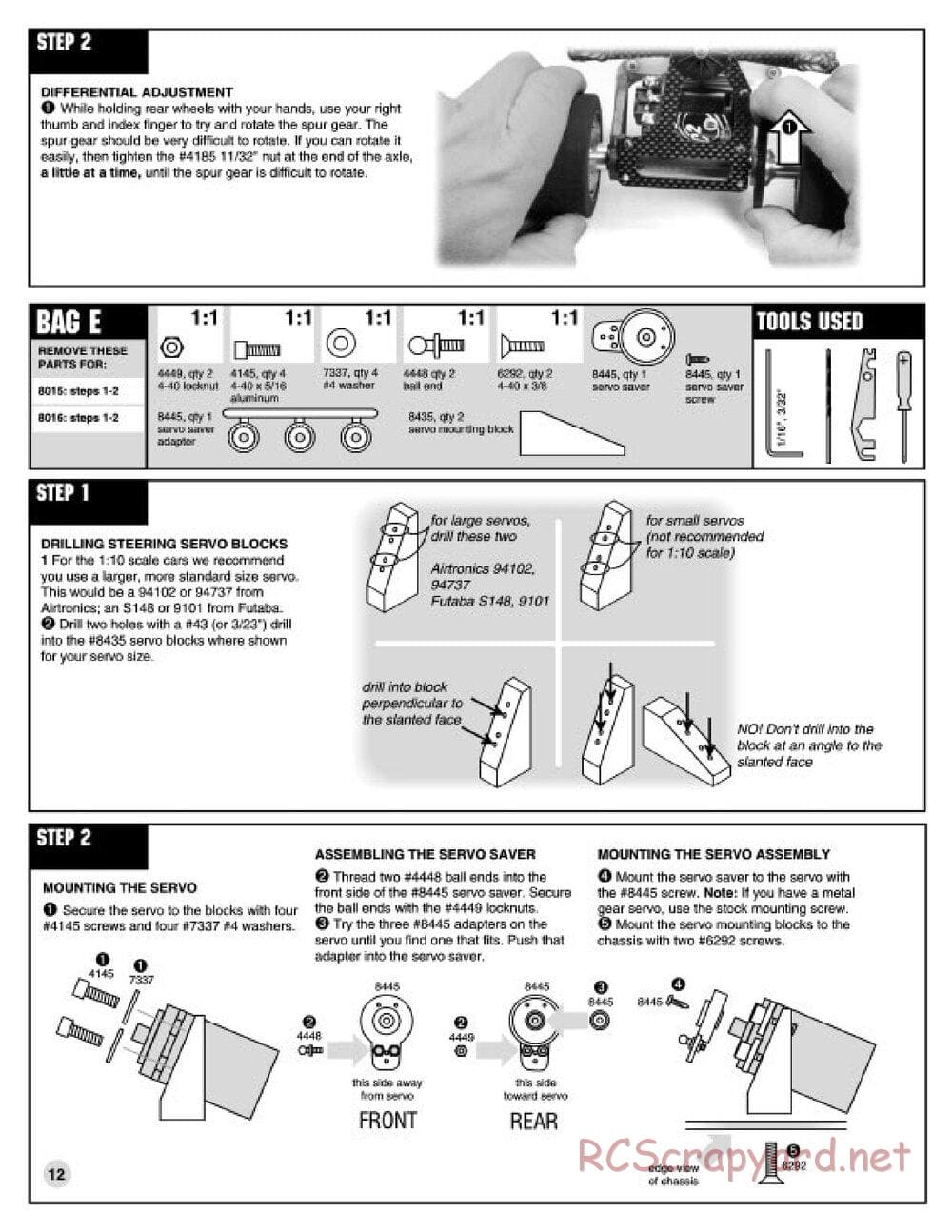 Team Associated - RC10L2 - Manual - Page 11