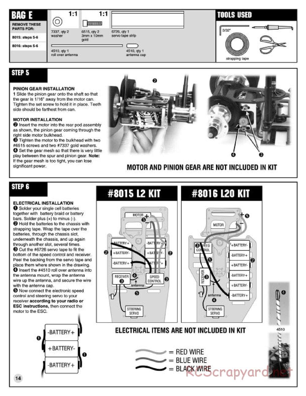 Team Associated - RC10L2 - Manual - Page 13