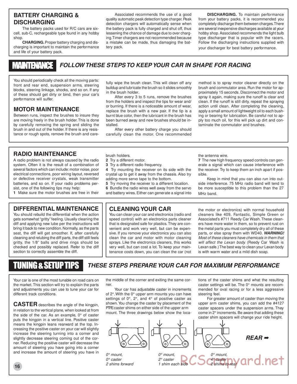 Team Associated - RC10L2 - Manual - Page 15