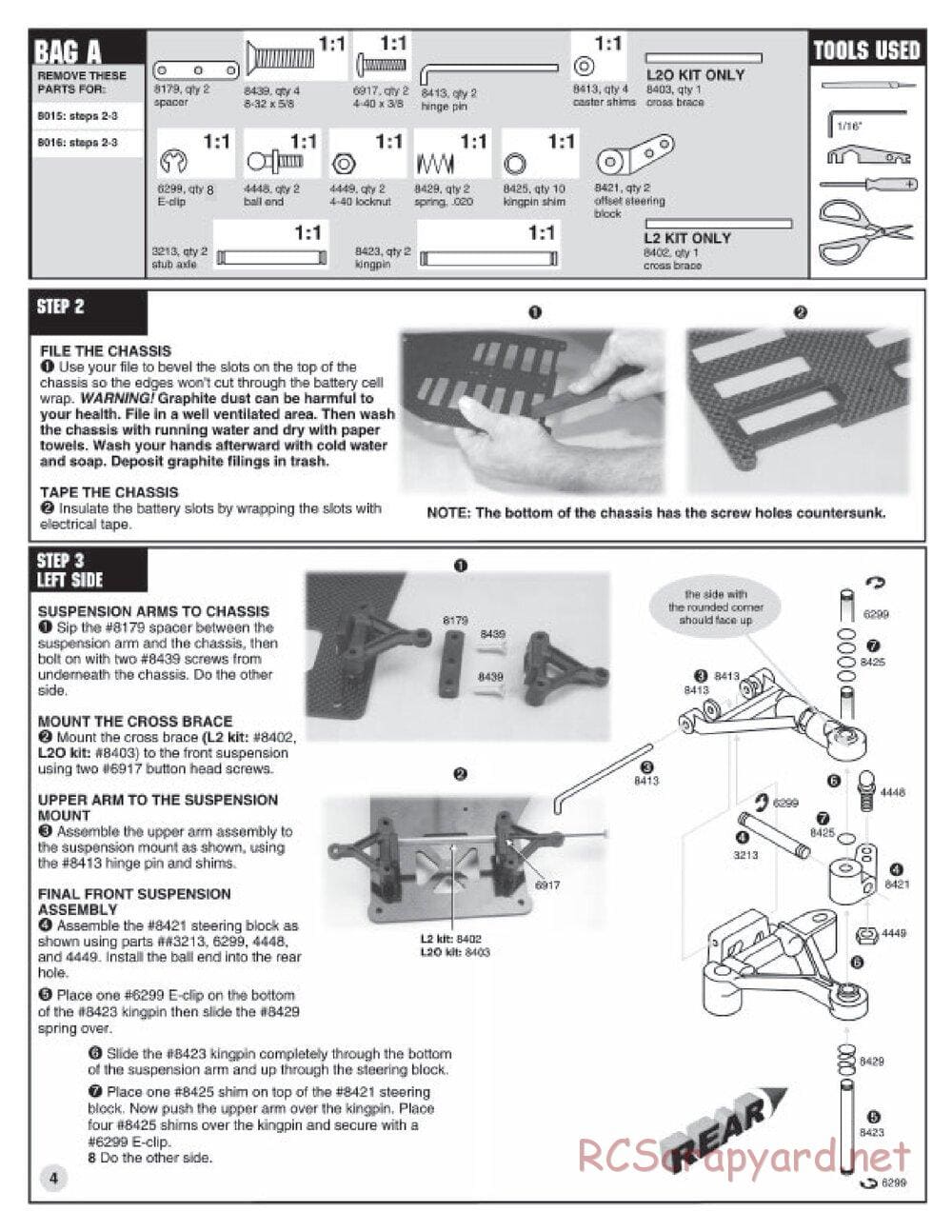 Team Associated - RC10L2O Oval - Manual - Page 3