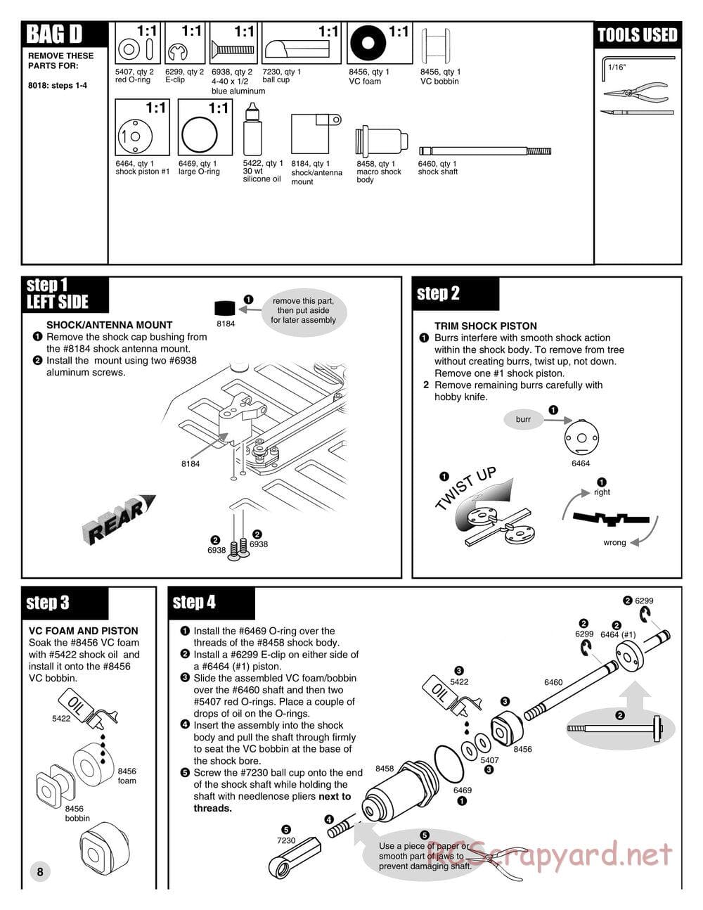 Team Associated - RC10L3O Oval - Manual - Page 8