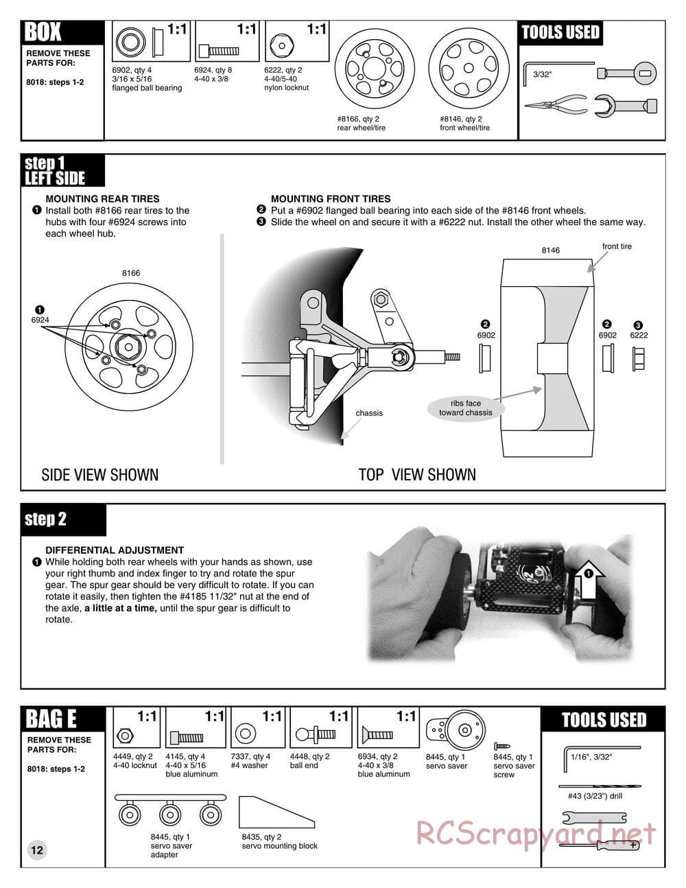 Team Associated - RC10L3O Oval - Manual - Page 12