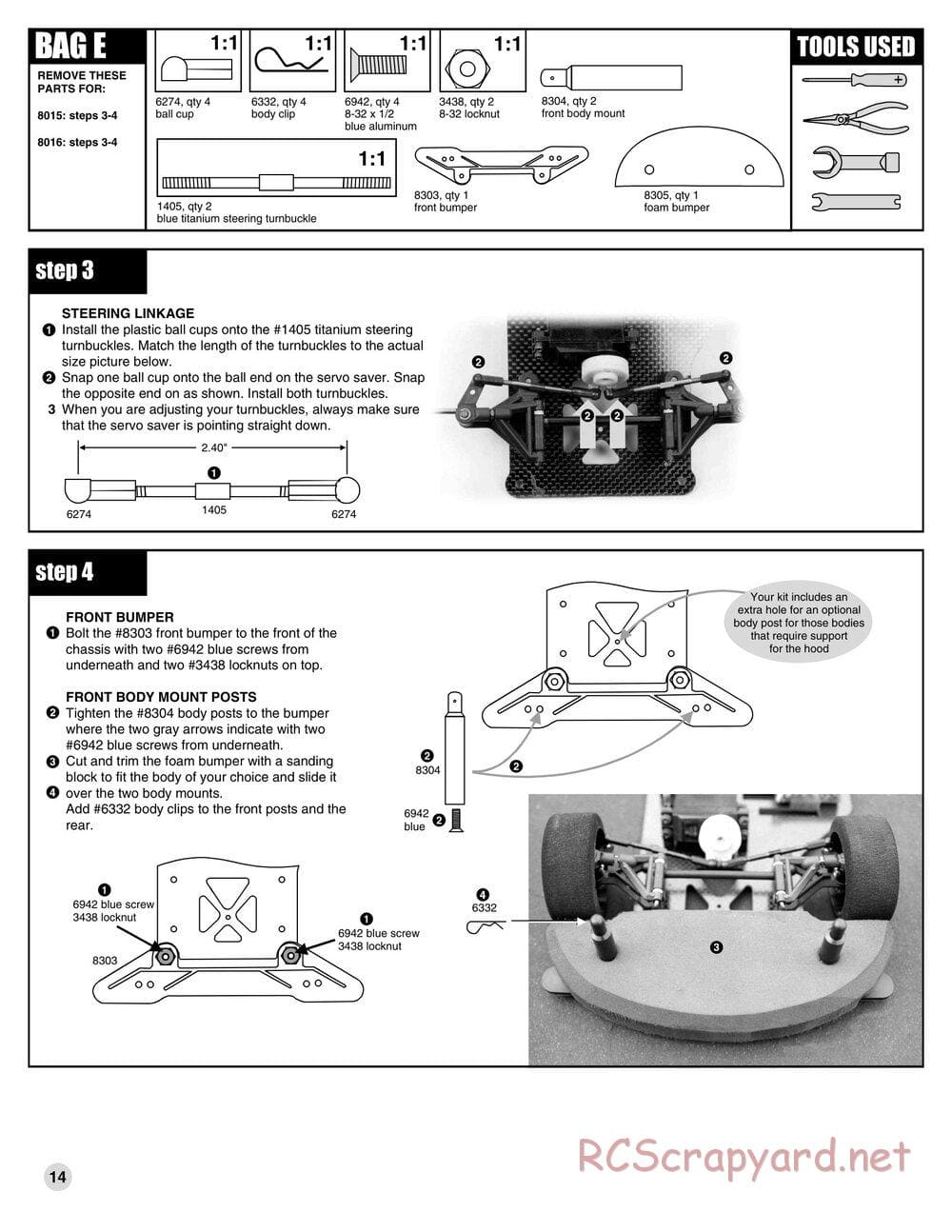 Team Associated - RC10L3O Oval - Manual - Page 14