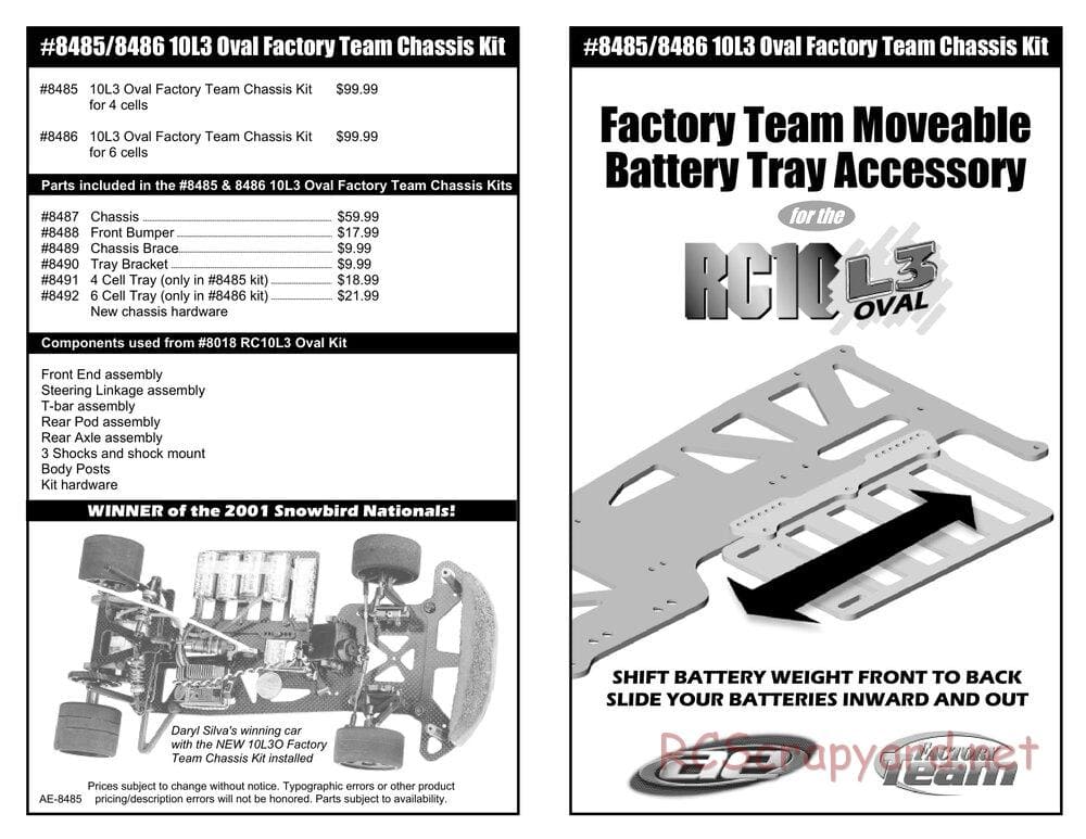 Team Associated - RC10L3O Oval - Chassiss 1