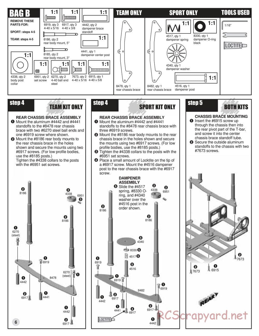 Team Associated - RC10L3 Touring - Manual - Page 6