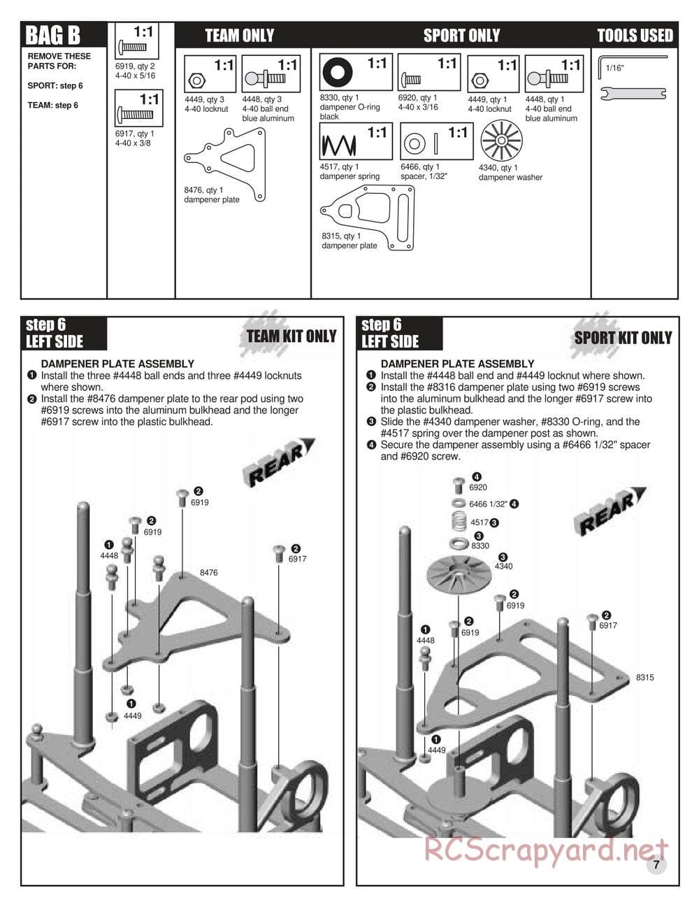 Team Associated - RC10L3 Touring - Manual - Page 7