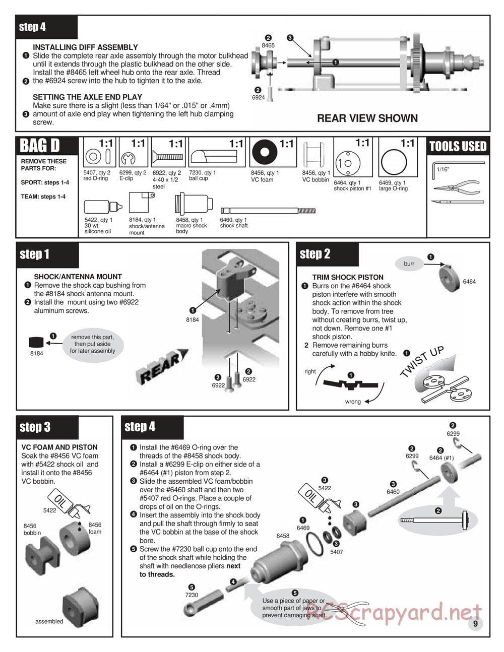 Team Associated - RC10L3 Touring - Manual - Page 9