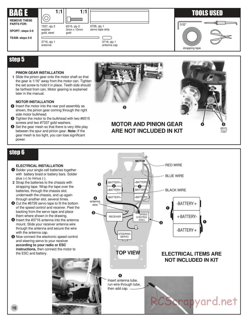 Team Associated - RC10L3 Touring - Manual - Page 16