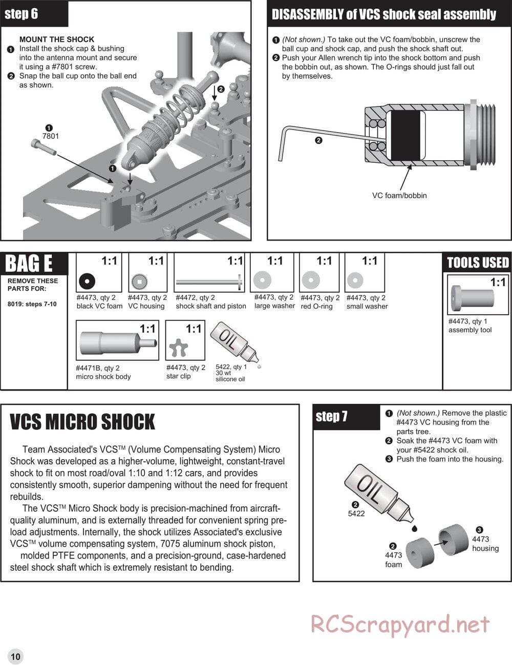 Team Associated - RC10L4O Oval - Manual - Page 10