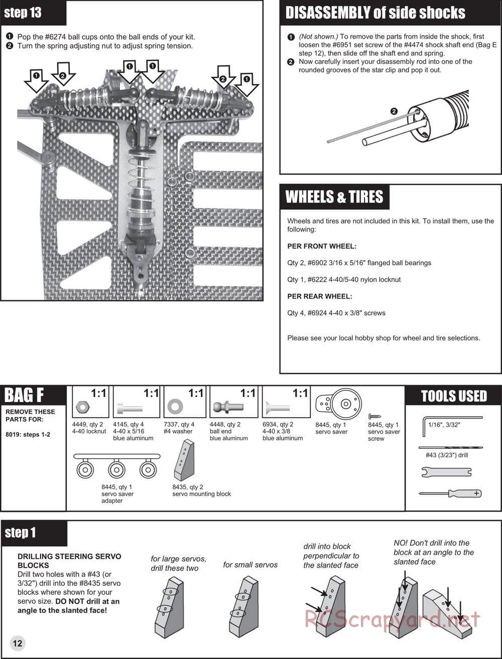 Team Associated - RC10L4O Oval - Manual - Page 12