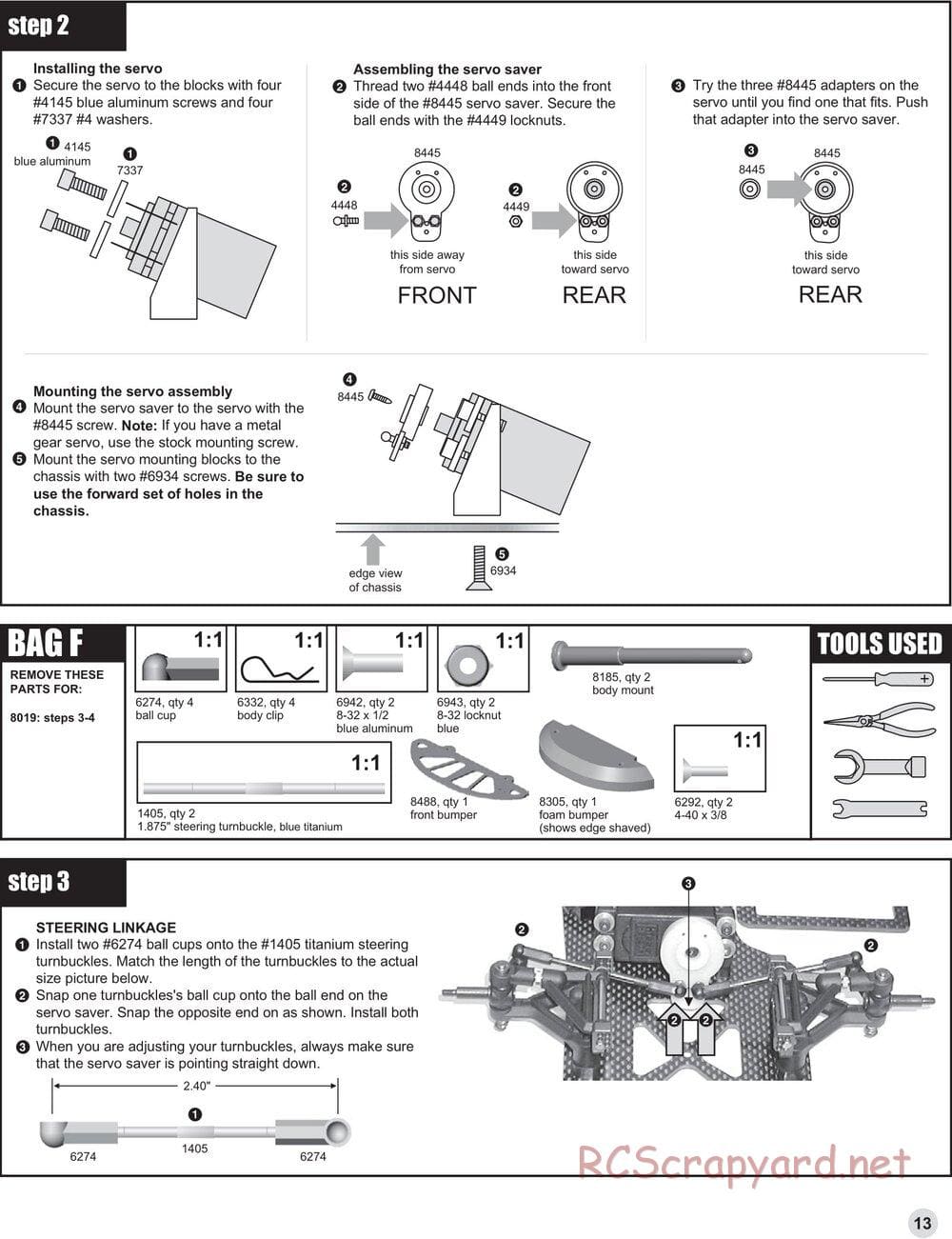 Team Associated - RC10L4O Oval - Manual - Page 13