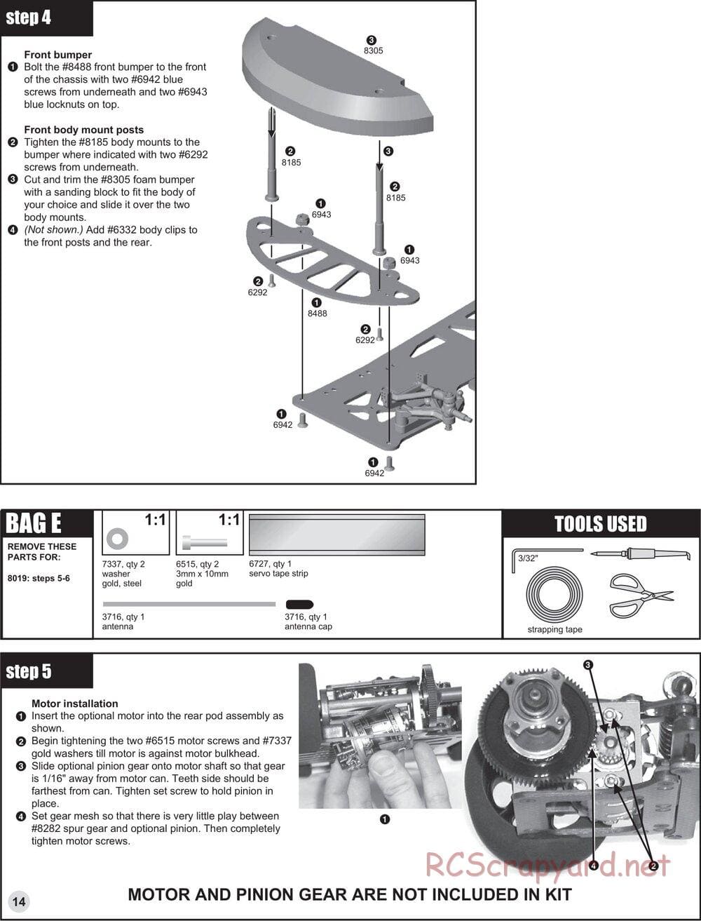 Team Associated - RC10L4O Oval - Manual - Page 14