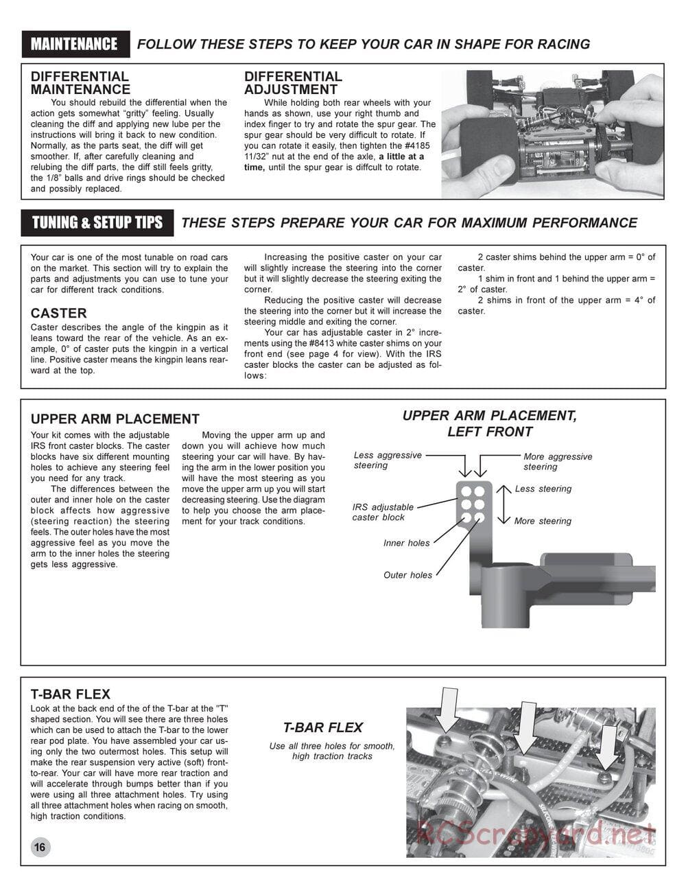 Team Associated - RC10L4O Oval - Manual - Page 16