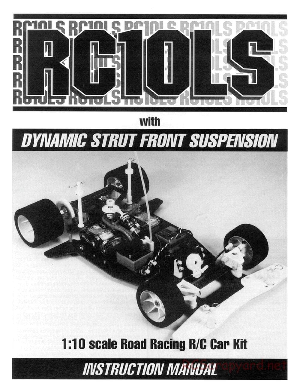 Team Associated - RC10LS - Manual - Page 1