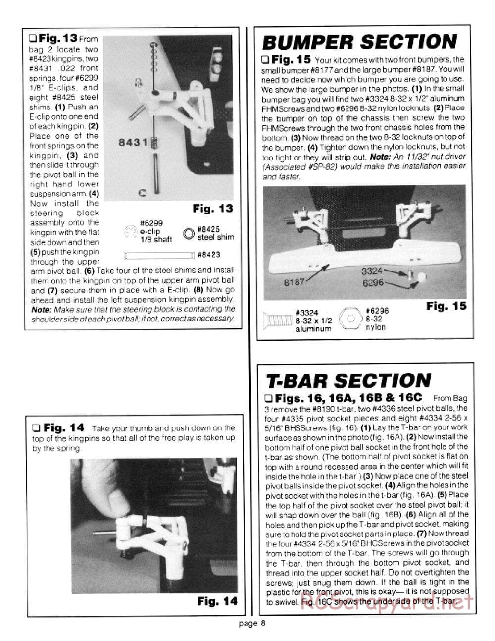 Team Associated - RC10LS - Manual - Page 8