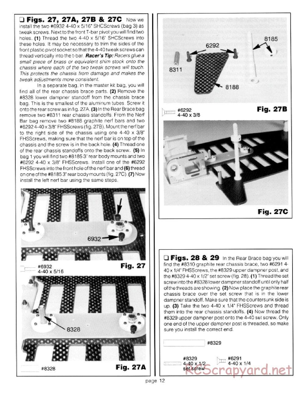 Team Associated - RC10LS - Manual - Page 12