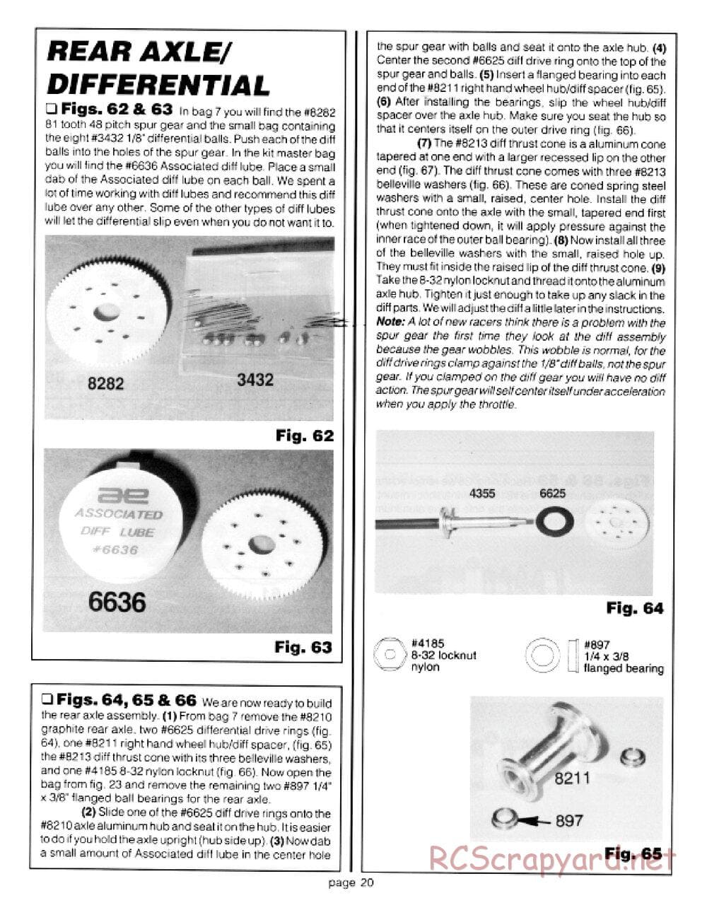 Team Associated - RC10LS - Manual - Page 20