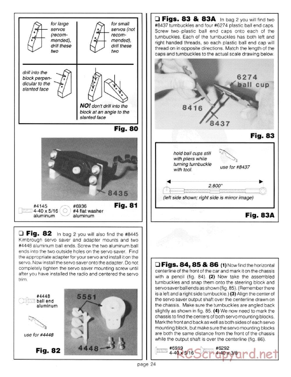 Team Associated - RC10LS - Manual - Page 24