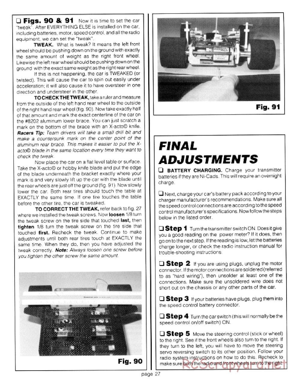 Team Associated - RC10LS - Manual - Page 27