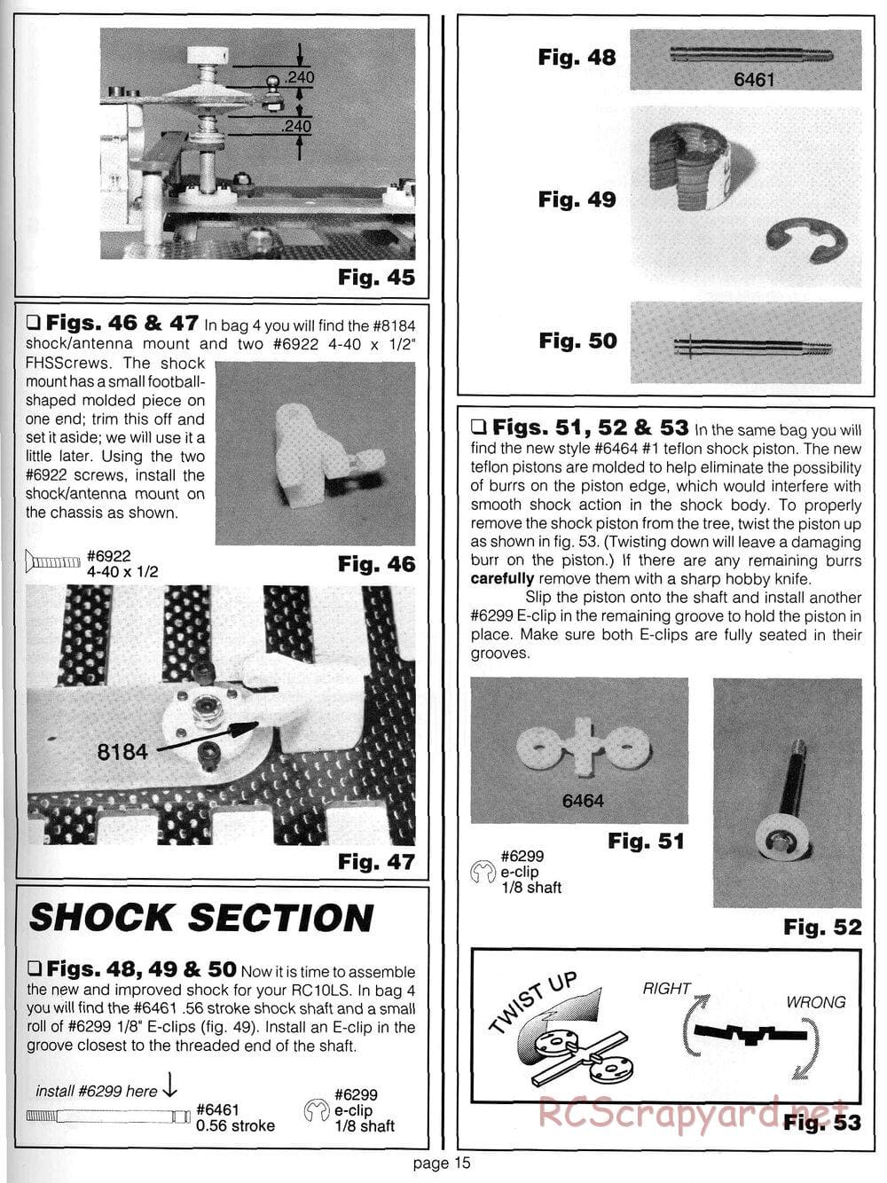 Team Associated - RC10LSO Oval - Manual - Page 15