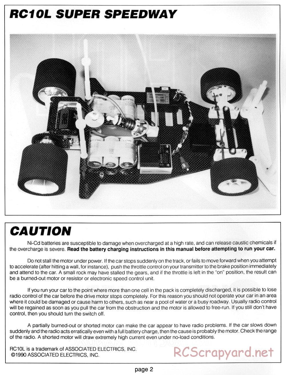 Team Associated - RC10LSS - Manual - Page 2