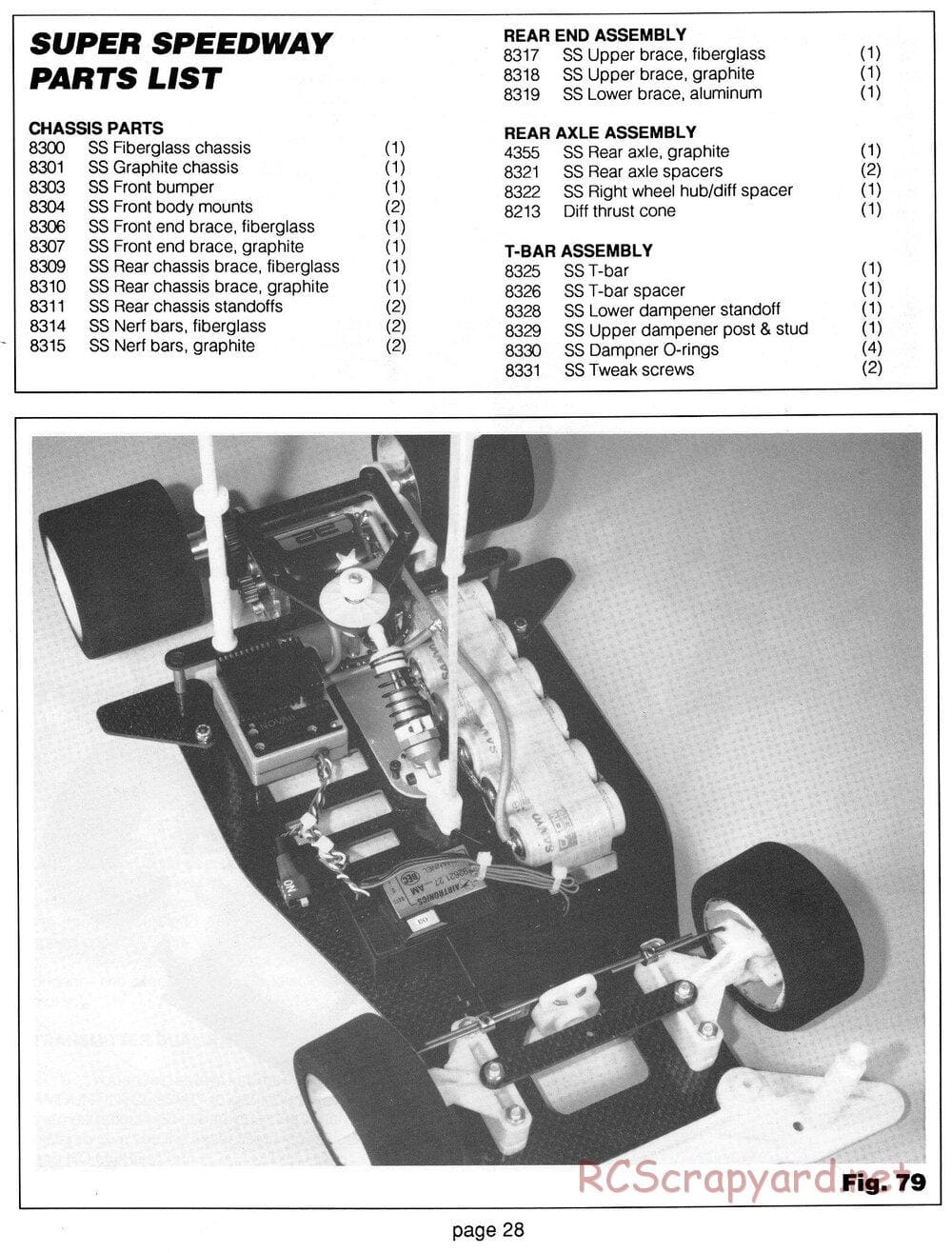 Team Associated - RC10LSS - Manual - Page 28