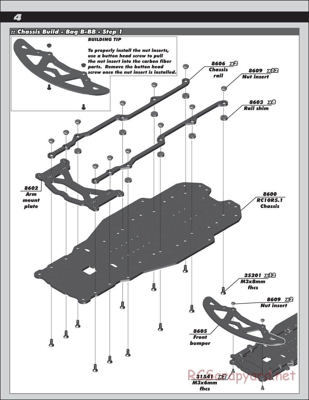 Team Associated - RC10R5.1 Factory Team - Manual - Page 4