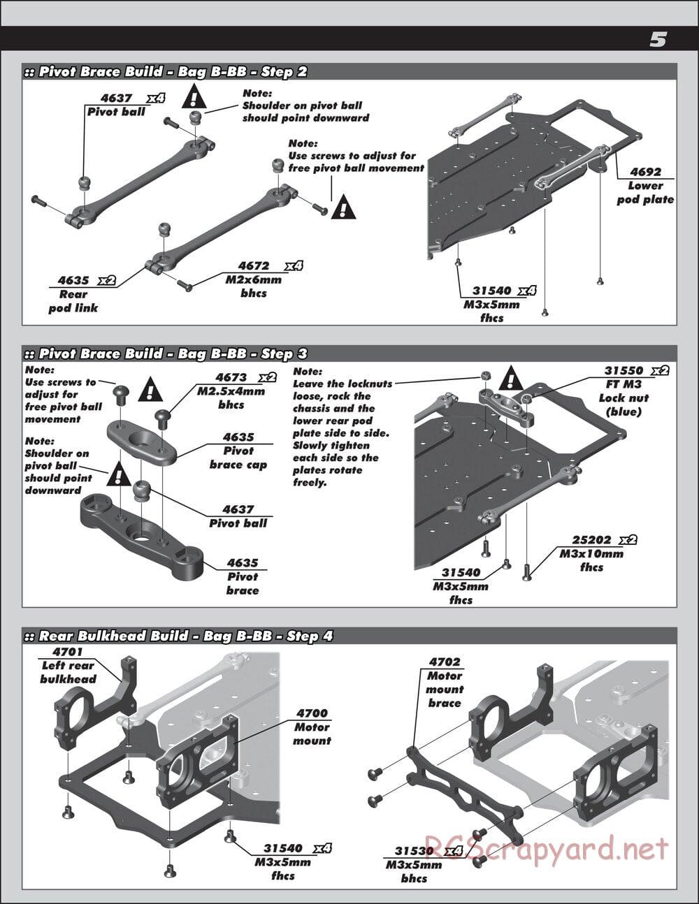 Team Associated - RC10R5.1 Factory Team - Manual - Page 5