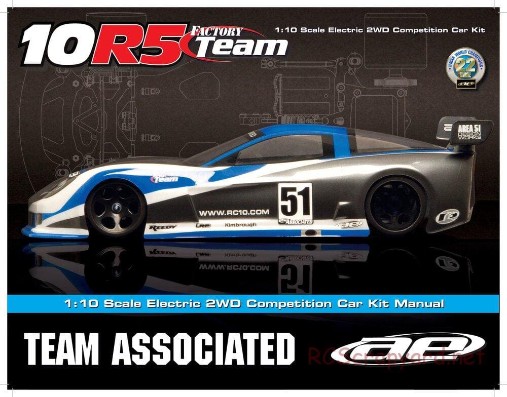 Team Associated - RC10R5 Factory Team - Manual - Page 1