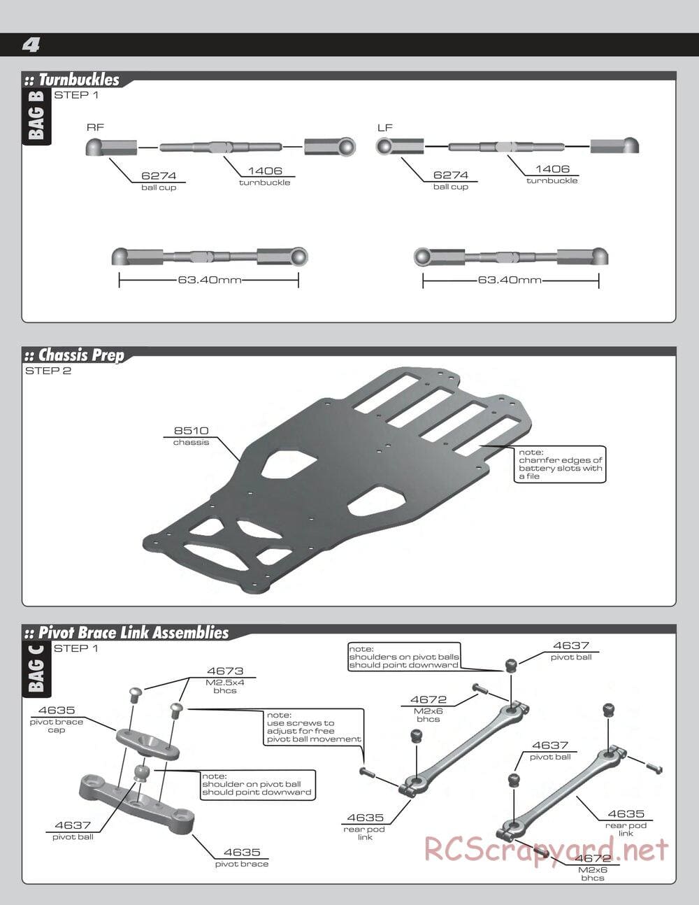 Team Associated - RC10R5 Factory Team - Manual - Page 4