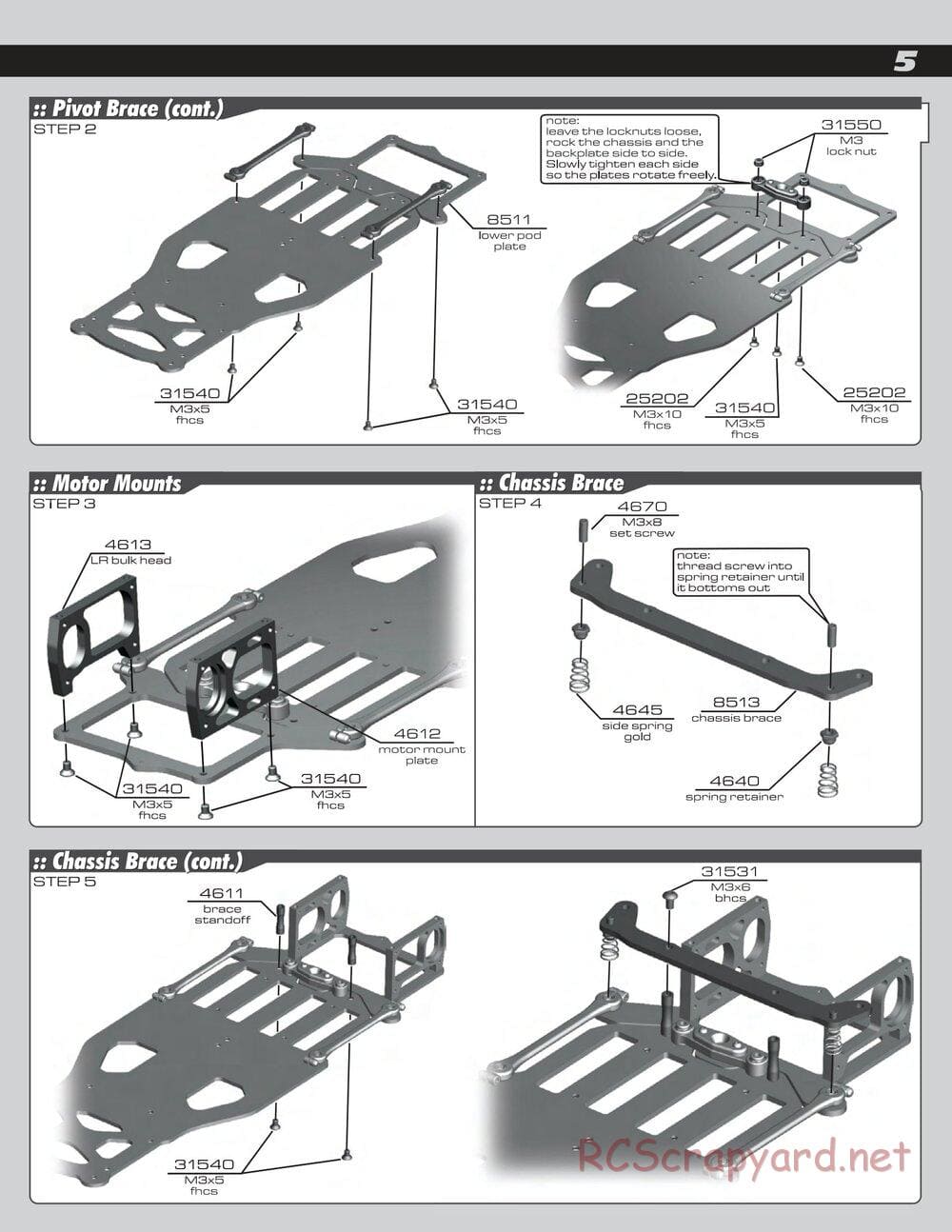 Team Associated - RC10R5 Factory Team - Manual - Page 5