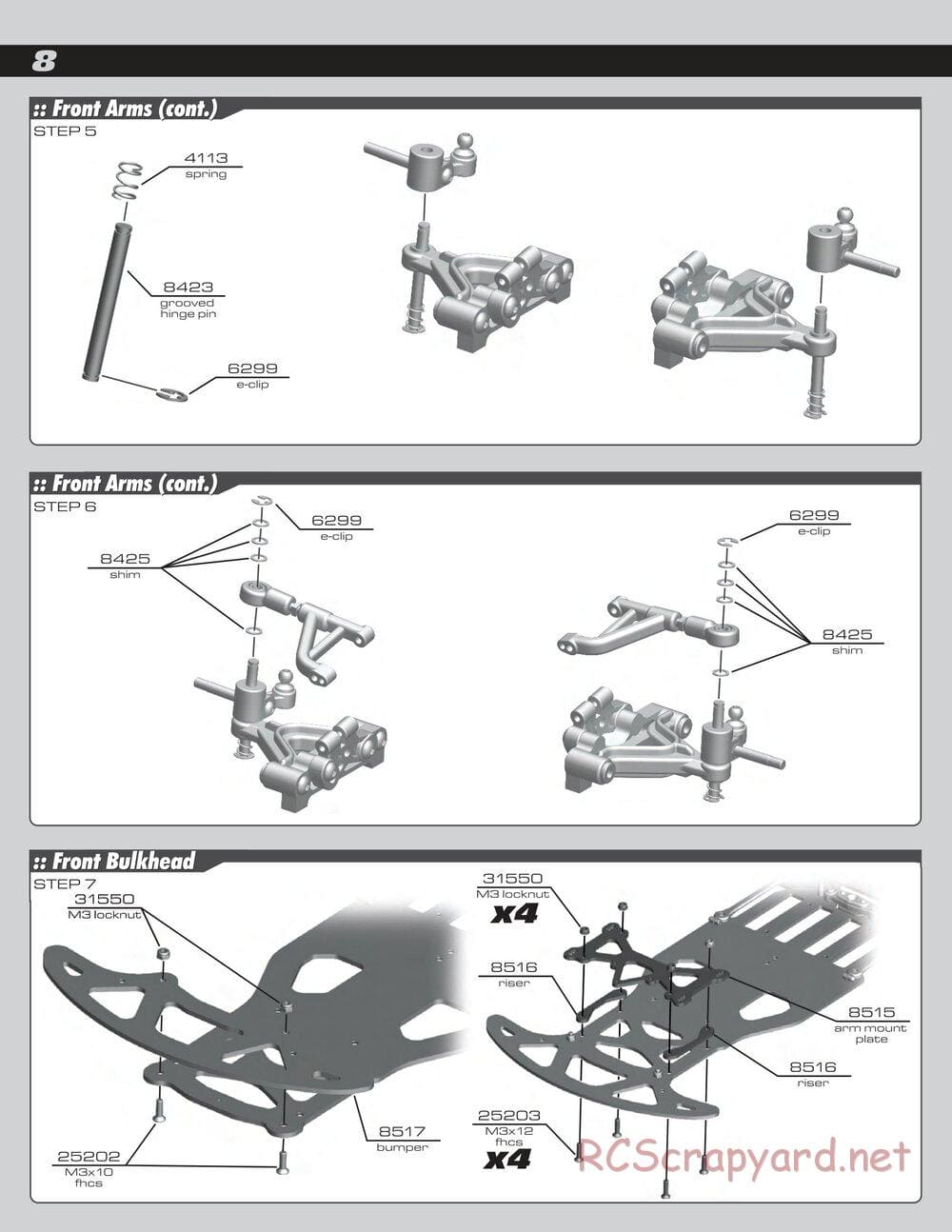 Team Associated - RC10R5 Factory Team - Manual - Page 8