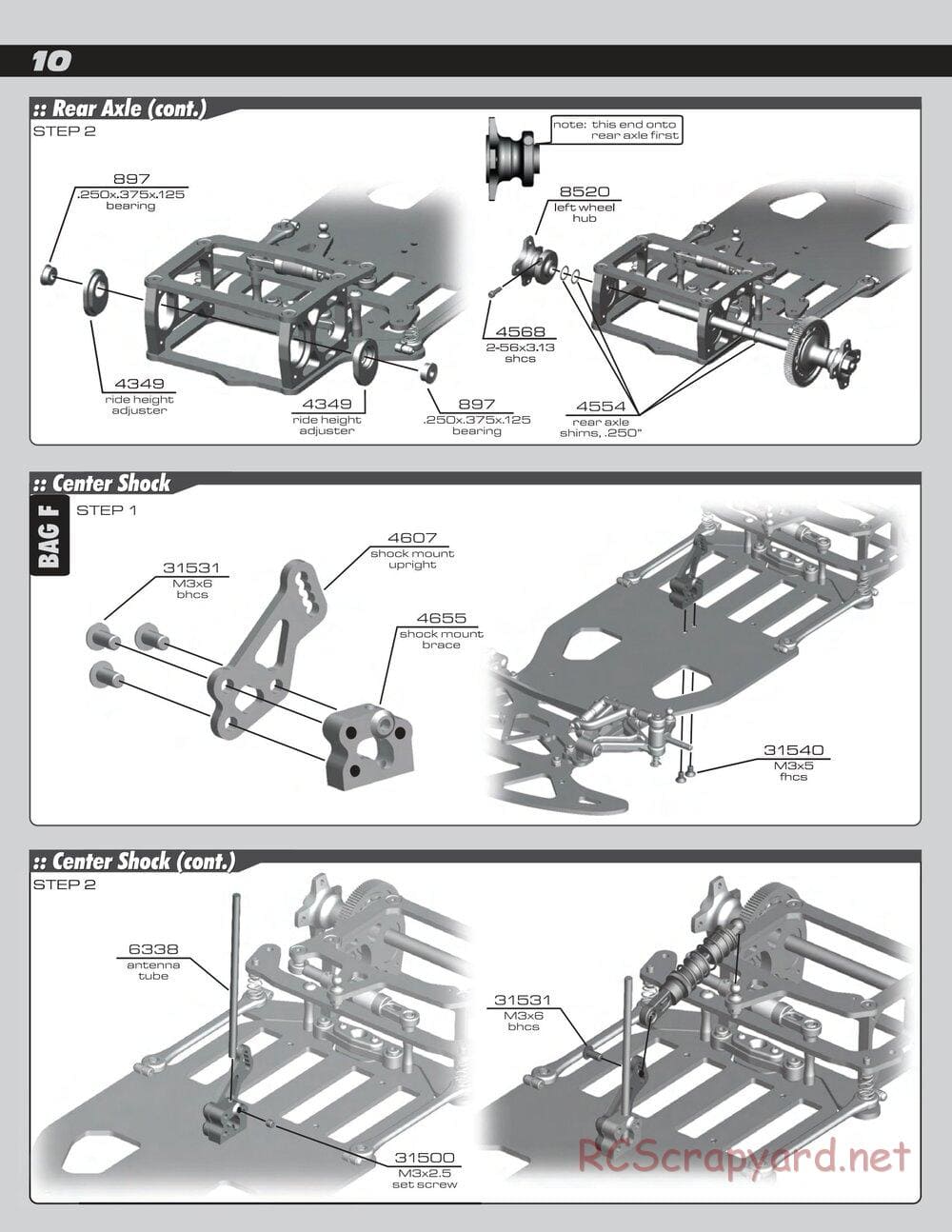 Team Associated - RC10R5 Factory Team - Manual - Page 10