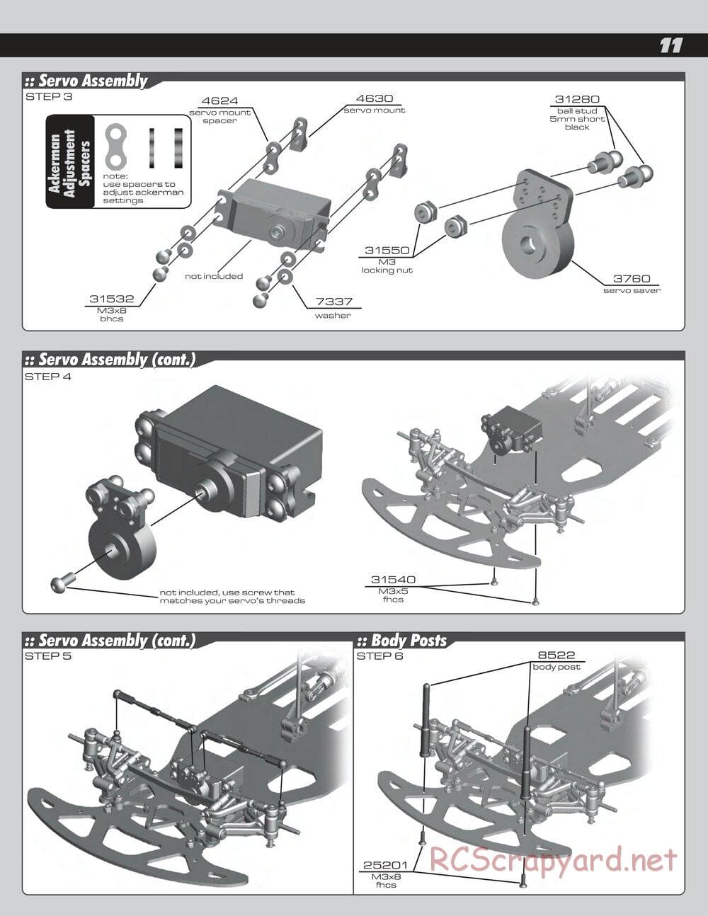 Team Associated - RC10R5 Factory Team - Manual - Page 11