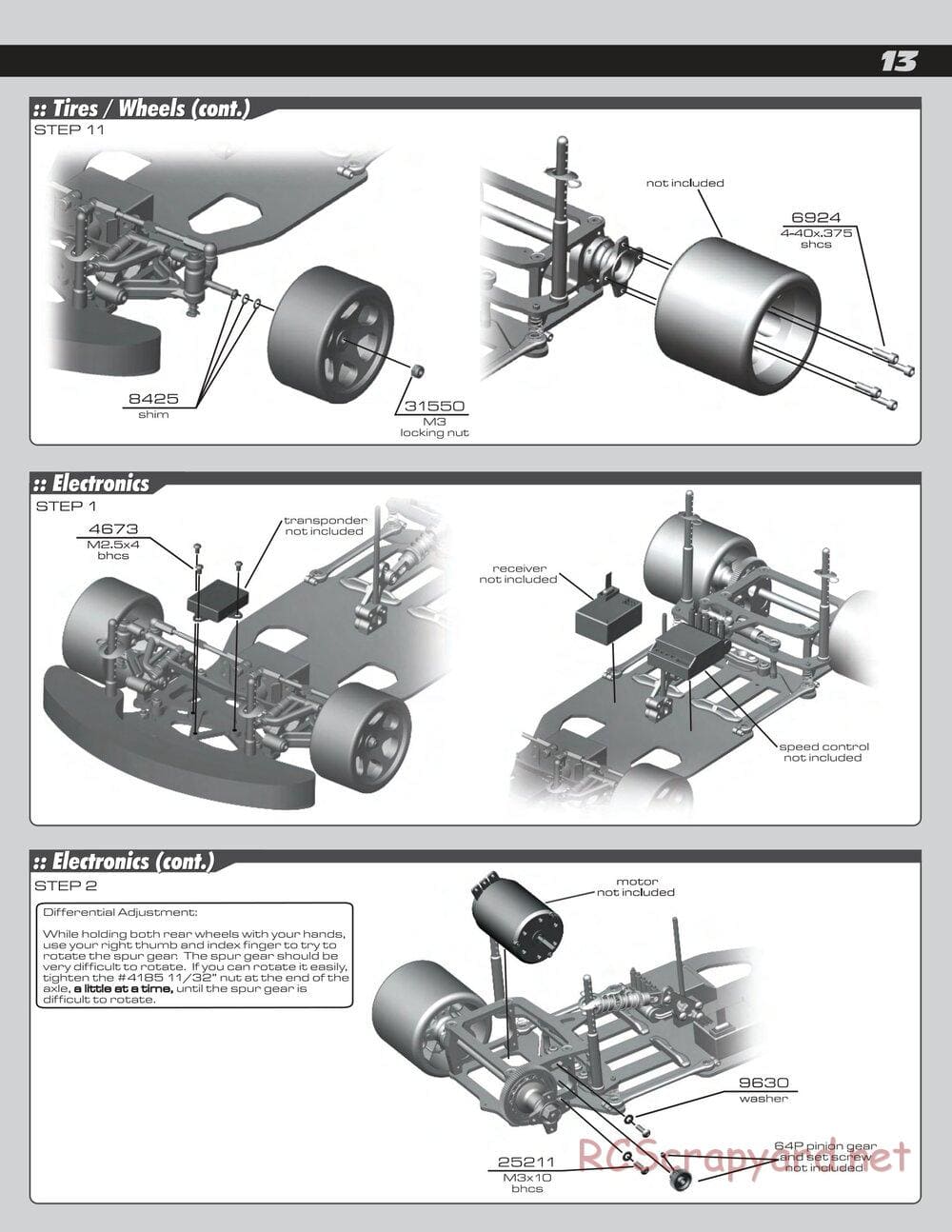 Team Associated - RC10R5 Factory Team - Manual - Page 13